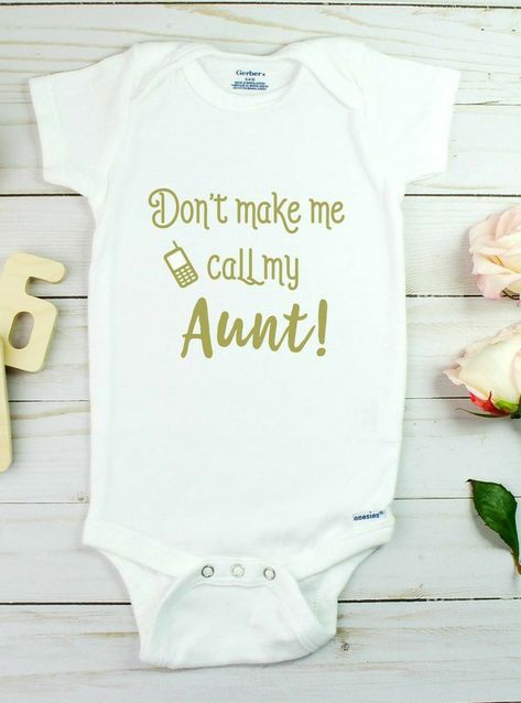 Baby Girl Announcement Quotes, Aunt Onsies, Funny Aunt Onesie, Auntie Onesie, Auntie Baby Clothes, Aunt Baby Clothes, Aunt Onesie, Auntie Baby