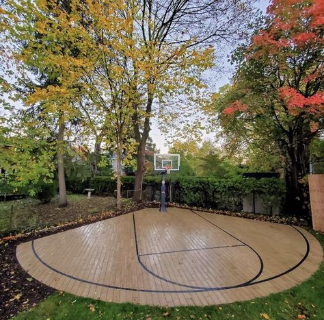 design, front yard landscaping, landscaping ideas, garden ideas, home improvement, home renovation Home Basketball Court, Basketball Court Backyard, Backyard Basketball, Outdoor Basketball Court, Backyard Remodel, Have Inspiration, Backyard Playground, Backyard Inspo, Design Exterior