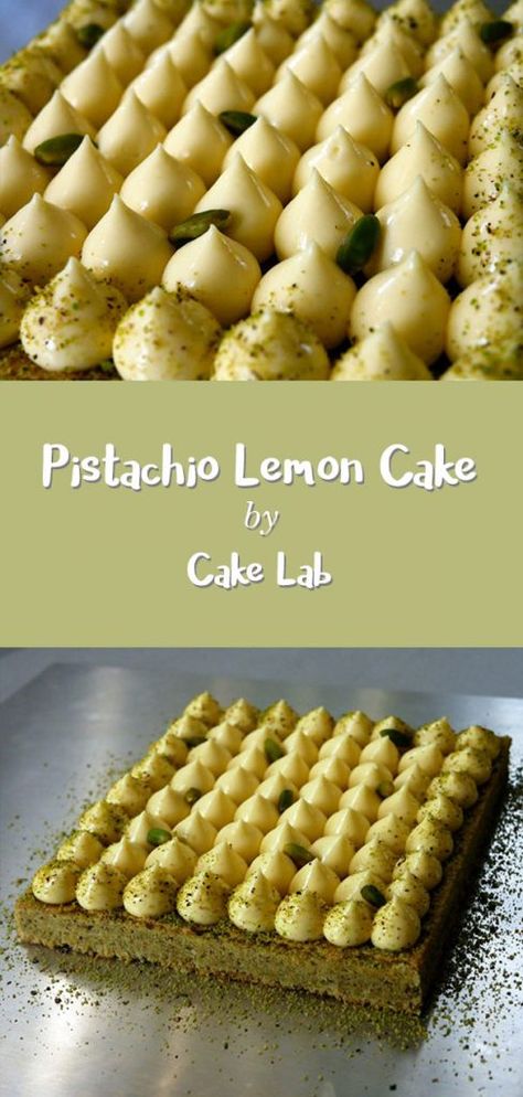 Lemon Cream Cake, Pistachio Dessert, The Best Cakes, Pistachio Recipes, Best Cakes, Chef Club, Pistachio Cream, Pistachio Cake, Candy Recipes Homemade