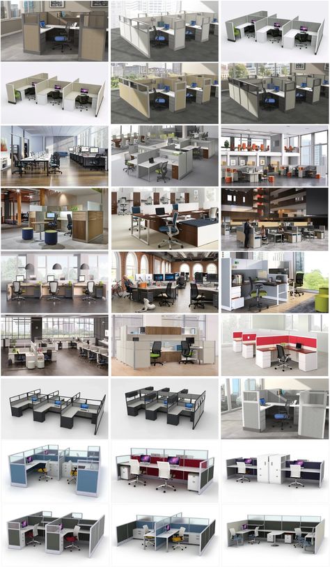 Cubicles & Workstations Fancy Office Cubicle, Modern Office Cubicles Work Stations, Shared Cubicle Work Spaces, Modern Office Cubicle, Open Office Cubicle Design, Office Cubicle Design, Cubicle Partition Office Designs, Startup Office Design, Cubicle Design