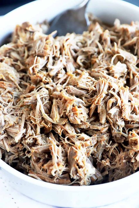 Making pulled pork is super easy and it doesn’t take a lot of time – if you have an Instant Pot or a pressure cooker. You can flavor it any way you want, from classic American BBQ to Cuban to Chinese. If you love slow cooked meat, then make it with a fraction of the time with our helpful instructions on Foodal. #instantpot #pulledpork #foodal Pulled Pork Without Bbq Sauce, Pulled Pork No Bbq Sauce, Sweet Pulled Pork, Healthy Pulled Pork, Slow Cooker Pork Shoulder, Pulled Pork Recipe Slow Cooker, Mustard Bbq Sauce, Easy Pulled Pork, Pulled Pork Recipe