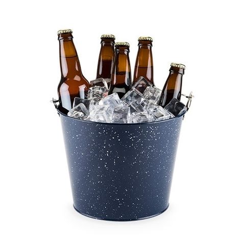 Blue Enamel Beer Bucket, Multi Beer Ice Bucket, Beer Themed Birthday Party, Wine Related Gifts, Turkey Wine, Apartment Bar, Beer Accessories, Beer Bucket, Chill Drinks, Wine Ice Bucket