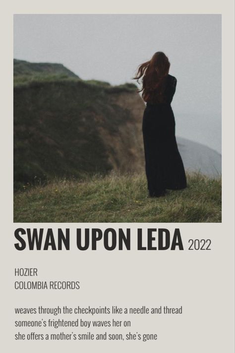 Hozier Polaroid Poster, Swan Upon Leda Hozier, Swan Upon Leda, Talk Hozier, Hozier Poster, Hozier Aesthetic, Andrew Hozier, Bog Man, Music Wallpapers