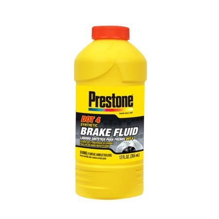 Prestone DOT 4 Synthetic Brake Fluid, 12 fl oz, Multicolor Vehicle Brake Fluid, Boiling Point, Brake Fluid, Motor Vehicle, Customer Care, Walmart Shopping, Preston, High Temperature, Dots