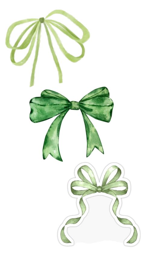 three green bows wallpaper aesthetic Green Bows, Wallpaper Aesthetic, Green