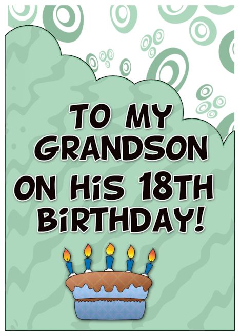 To my Grandson on his 18th Birthday card Happy 18th Birthday Grandson, 18th Birthday Grandson, Birthday Grandson, Grandson Birthday Cards, 18th Birthday Card, To My Grandson, Happy 20th Birthday, Grandson Birthday, 18th Birthday Cards