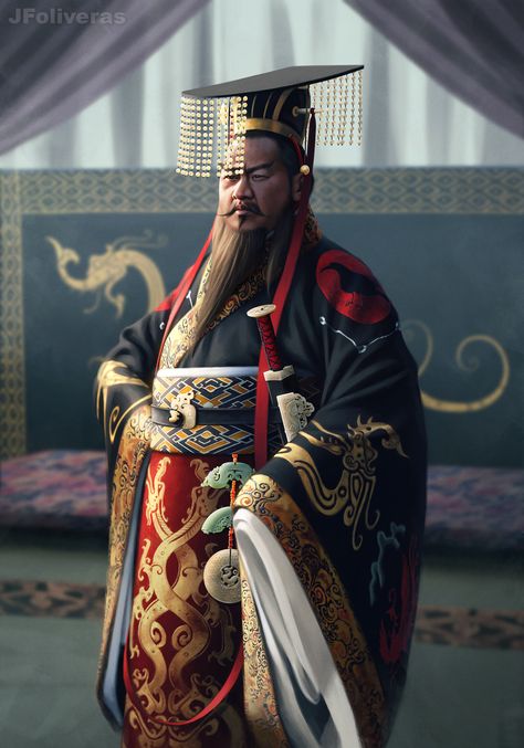 ArtStation - Emperor Wu of Han, Joan Francesc Oliveras Pallerols Chinese Emperor, The Han Dynasty, Warrior King, Han Dynasty, Cultural Diversity, Alexander The Great, Ancient China, Central Asia, East Asia