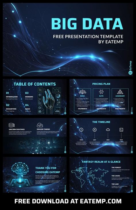 Big Data 13 Data Slide Design, Technology Presentation Template, Technology Presentation Design, Powerpoint Design Business, Ppt Design Ideas, Creative Presentation Design, Big Data Design, Presentation Template Design, Logo Design Coffee