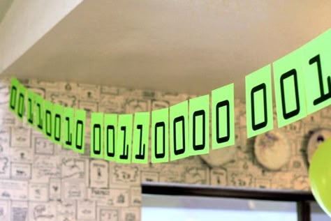 2011 Binary Code Banner Party Decoration Computer Science Quotes, Computer Science Humor, Tech Classroom, Lab Decorations, Science Quotes Funny, Computer Science Lessons, Diy Graduation Decorations, Nerd Party, Computer Theme