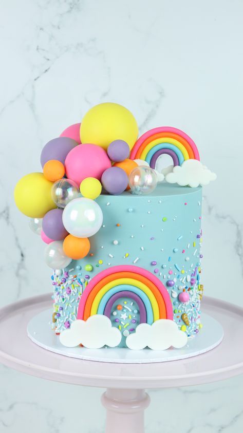 Rainbow Cake Essentials Cake Boy Birthday, Colourful Cake, Cake Boy, Dessert Cupcakes, Rainbow Cake, Cake Cupcakes, Boy Birthday, Sprinkles, 1 Year