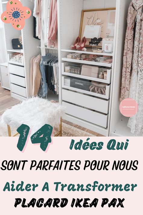 Un tour d'horizon des meilleures transformations à l'aide du système de placard IKEA PAX avec des hacks pour lui donner un aspect personnalisé et des solutions pour créer le placard le plus fonctionnel. Dressing Ikea Hack, Armoire Pax Ikea, Dressing Pax Ikea, Dressing Pax, Dressing Ikea, Pax Ikea, Armoire Pax, Ikea Table, Ikea Pax