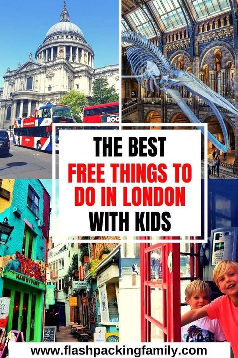 London can be an expensive city but it doesn't have to be. There are so many great free things to do in London with kids. We list 15 of the best free things to do in London to keep your London trip well within budget. #visitlondon #londonwithkids #citybreak Museums London, London Sightseeing, London Accommodation, Days Out In London, London With Kids, London Kids, Visiting London, London Sights, London Family