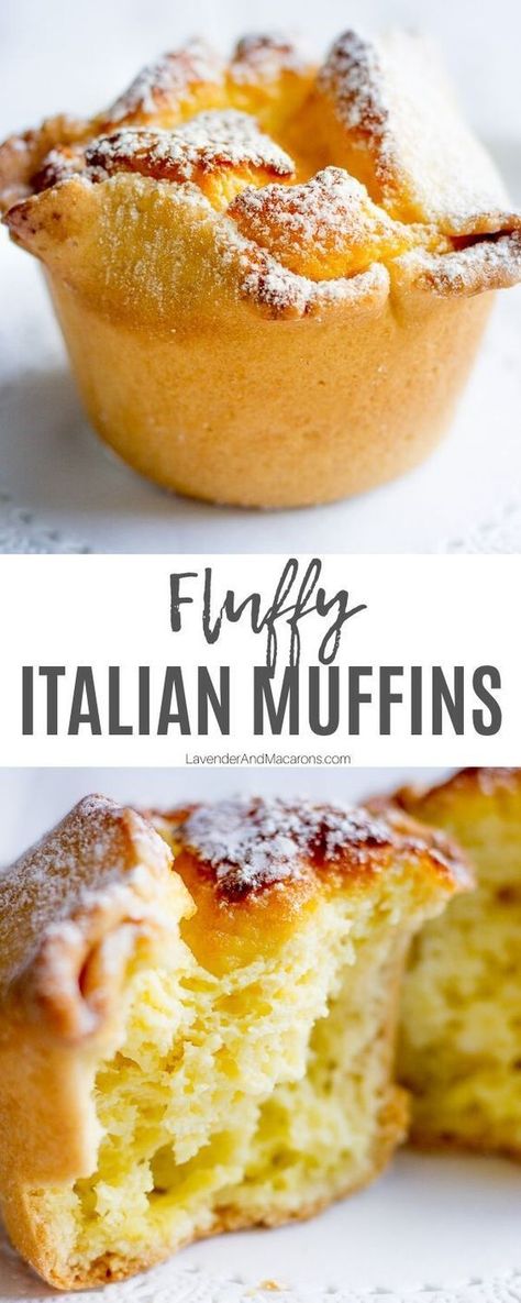 Ricotta Muffins, Sweet Ricotta, Lavender Macarons, Italian Recipes Dessert, Italian Pastries, Fudge Brownies, Italian Desserts, Bread Recipes Homemade, Breakfast Treats