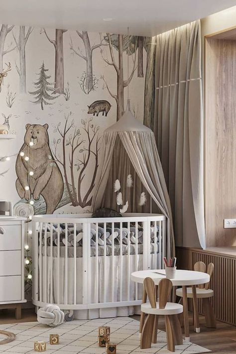 Nursery Bedroom Ideas, Luxury Baby Room, Kids Rooms Shared, Cozy Baby Room, Nursery Room Themes, Baby Room Neutral, Baby Room Themes, Adorable Nursery