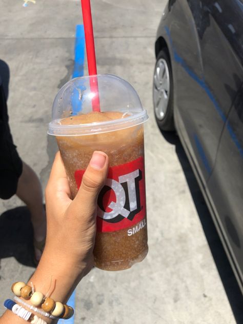 A person holding a Qt coke slushy Slushies Aesthetic, Coke Slushie, Secrets Aesthetic, Cocoa Cola, Jeremiah Fisher, Aesthetic Board, Starbucks Drinks, Slushies, Summer 2024