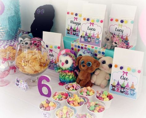 Stuffy Birthday Party, Ty Birthday Party Ideas, Beanie Boo Birthday Party, Boo Birthday Party, Beanie Boo Party, Beanie Boo Birthdays, Boo Party, Boo Board, Boo Tiful