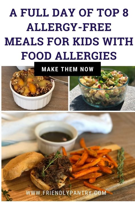 Allergy Free Recipes Desserts, Allergy Free Recipes For Kids, Kids Snacks Ideas, Dairy Free Recipes For Kids, Lunches For Kids, Meals For Kids, Paleo Diet Meal Plan, Pantry Food, Allergen Free Recipes