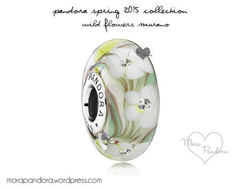 PANDORA Wildflowers Murano Glass Bead - NEED IT! Pandora Spring, Pandora Green, Pandora Flower, Rings Pandora, Pandora Murano, Pandora Collection, Pandora Jewelry Charms, Charms Pandora, Pandora Beads