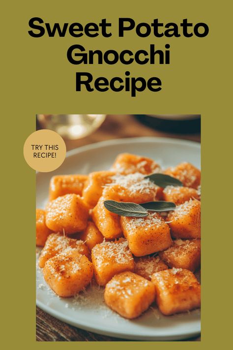 Simple Sweet Potato Gnocchi Roasting Sweet Potatoes, Sweet Potato Gnocchi Recipe, Spicy Sweet Potato Soup, Healthy Sweet Potato, Sweet Potato Kale, Gnocchi Recipe, Sweet Potato Gnocchi, Sweet Potato Brownies, Potato Gnocchi