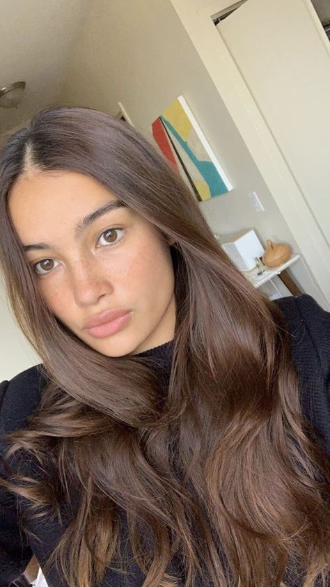 NAIPI TOMSON Rich Brown Hair Color, Brown Hair Color Chart, Rich Brown Hair, Caramel Brown Hair, Pelo Cafe, Brown Hair Extensions, Kelsey Merritt, Brown Hair Shades, Balayage Blond