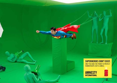 Amnesty International: Superman Ad Of The World, Creative Advertising Campaign, Publicidad Creativa, Amnesty International, Ad Creative, Advertising Ads, Print Advertising, Advertising Agency, Creative Ads