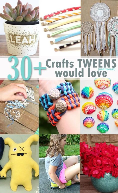 Does your tween or teen love to make things? Hands-on projects are a great way to help your kids stay creative, use problem-solving skills, and practice small motor skills. Read more to discover 30+ DIY Crafts Tweens Will Love! Mom And Me Crafts Diy Projects, Middle School Diy Projects, Diy Middle School Crafts, Crafts For 12 Yo, 4h Static Projects, Crafts For Girls Age 10 Diy, Diy Teen Crafts, Spring Crafts For Teens, Teen Diy Crafts