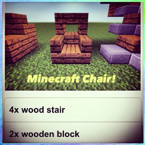 #Outdoor #Wicker #Minecraft Chair showcased on the... | Wicker Blog  wickerparadise.com Minecraft Chair, Chair Minecraft, Minecraft Cool, Furniture Minecraft, Ideas For Minecraft, Minecraft Furniture Ideas, Construction Minecraft, Minecraft Interior, Diy Furniture Cheap