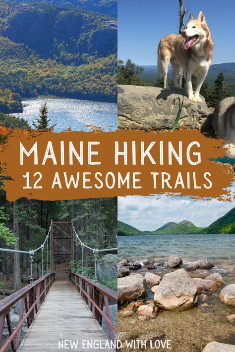 Maine Travel Itinerary, Maine Mountains, Hiking Maine, Hiking In Maine, Portland Maine Hiking, Maine Hikes, Maine Wilderness, Maine Hiking, Maine Sightseeing