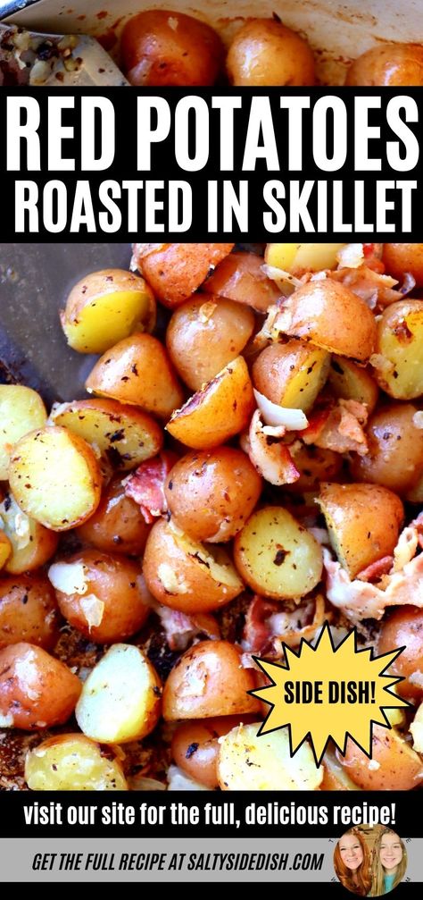 Low Carb Red Potato Recipes, Stove Top Red Potatoes, Skillet Red Potatoes, Fried Red Potatoes And Onions, Sauteed Red Potato Recipes, Red Potato Recipes Stovetop, Recipes For Red Potatoes, Pork Chops And Red Potatoes, Red Potatoes And Onions