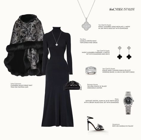 Ceo Dress, Van Cleef Arpels Watch, Bottega Veneta Sandals, Elegant Dresses Classy, Womens Fashion Inspiration, Classy Work Outfits, Fashion Attire, Modest Fashion Outfits, Abayas Fashion