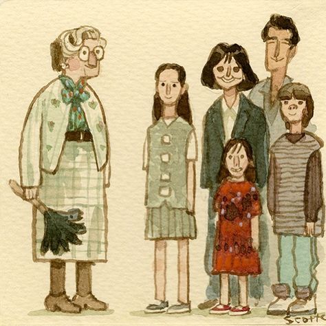 Scott C. on Instagram: ““Well, He broke the mold when He made me. He made me very special.“ . . . GreatShowdowns.com . . . Dedicated to nannies.” Great Showdowns By Scott C., Scott C Movie Art, Movie Doodles, Great Showdowns, Scott C, Earl Moran, Mrs Doubtfire, C Photo, Scott Campbell