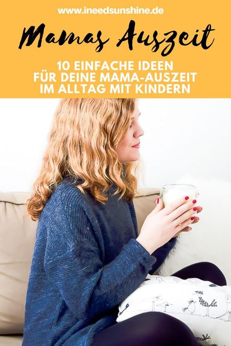 Mama Auszeit Ideen: Tipps für deine Me-Time im Mama Alltag mit Kindern. 10 einfache Tipps für mehr Entspannung für dich als Mutter im oft anstrengenden Leben mit Kindern. Kleine Übungen und Ideen für Auszeiten und Achtsamkeit, um neue Energie und Kraft als Mutter mit Baby oder Kleinkind zu sammeln. Alle Infos und Erfahrungen auf Mamablog I need sunshine #kinder #familienleben #mama #mutter Mama Blog, Kid Hacks, Super Mom, Me Time, Kids And Parenting, Self Care, Parenting, Lifestyle