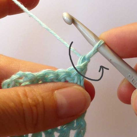 How to start a new row with a fake crochet stitch. How To Start Next Row Crochet, How To Start A New Row In Crochet, How To Start Second Row Of Crochet, How To Start A Second Row Crochet, Crochet Queen, Crocodile Stitch, Crochet Tips, Crochet Things, Crochet Tutorials