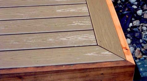 Decking: Perimeter Boards | DIY Deck Plans Treated Wood Deck, Deck Addition, Deck Finishes, Deck Skirting, Low Deck, Deck Framing, Laying Decking, Floating Deck, Dream Deck