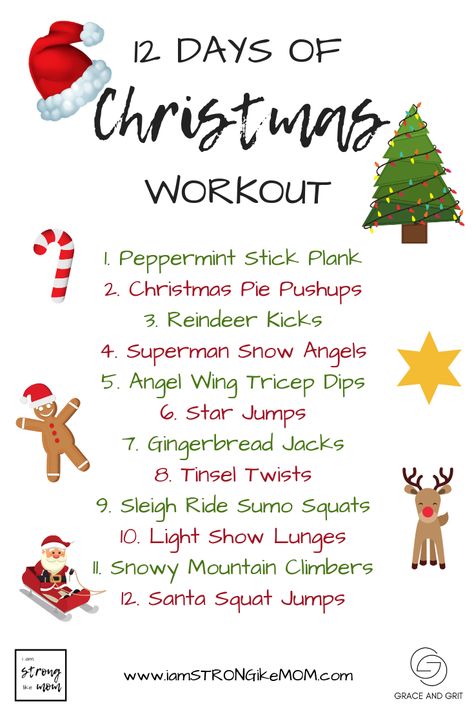 Holiday Themed Workouts, Christmas Workout For Kids, Christmas Bootcamp Workout, Christmas Themed Workouts, Christmas Gym Games For Kids, Christmas Exercises For Kids, Christmas Physical Activities For Kids, Christmas Gym Games, Christmas Pe Games