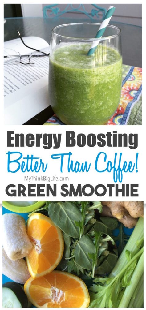 Energy Boosting Smoothies, Smoothies Vegan, Dairy Free Smoothies, Energy Smoothies, Healthy Green Smoothies, Smoothie Detox, Healthy Smoothie, Green Smoothie Recipes, Banana Smoothie