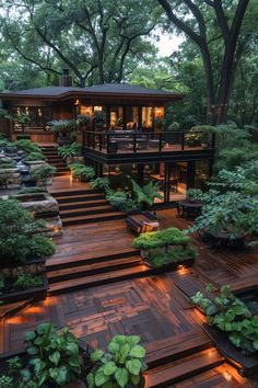 Dream Deck, Wildlife Garden, Deck Designs Backyard, Village House Design, Forest House, California Homes, Dream House Exterior, Backyard Landscaping Designs, Dream Home Design