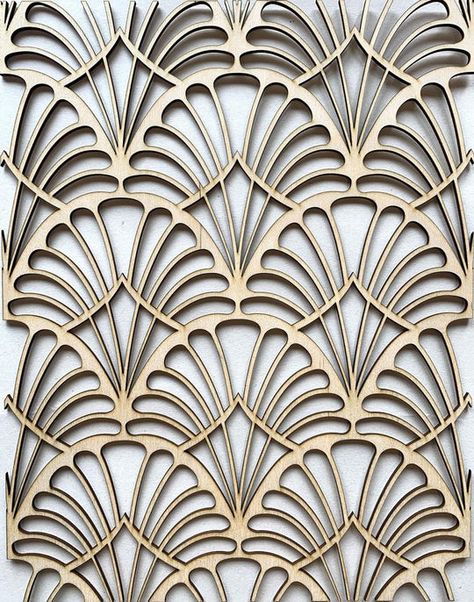 Interior Art Deco, Leaf Wall Stencil, Wooden Inlay, 3d Templates, Stencil Painting On Walls, Art Deco Inspiration, Gilding Wax, Motif Art Deco, Art Deco Interior Design