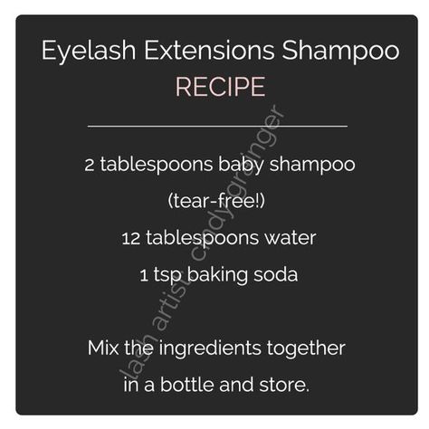 eyelash extensions care lash shampoo recipe Hair Extensions Diy, Eyelash Extensions Care, Shampoo Recipe, Foundation Tips, Applying False Eyelashes, Lash Salon, Applying Eye Makeup, Beautiful Eyelashes, Eyelash Extentions