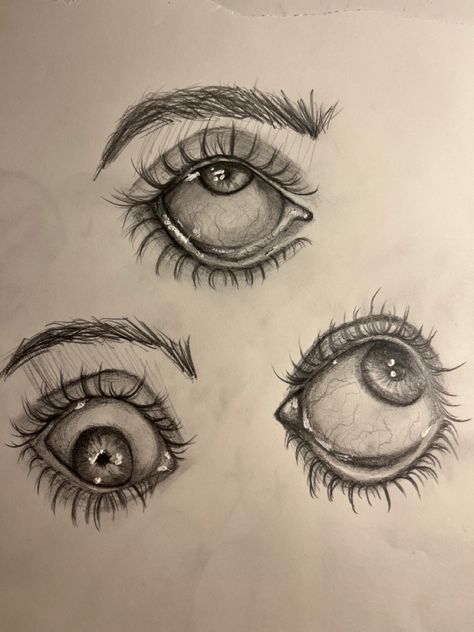 Crazed Eyes Drawing, Eyeball Drawing, Clay Eyes, Eye Drawings, Art Eyes, Eyes Artwork, Eyes Drawing, Eye Spy, Art Study