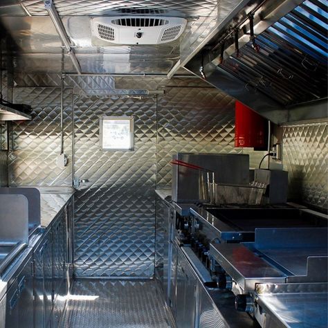 Inside Food Truck, Food Truck Kitchen Design, Food Truck Inside, Cooking In A Semi Truck, Food Truck Inside Design, Enclosed Trailer Food Truck, Pizza Food Truck, San Diego Food, Mobile Catering