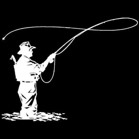 Fly Fishing Art, Fishing Ideas, Fish Silhouette, Fishing Photography, Fly Fishing Tips, Fishing Pictures, Fly Fisherman, Fly Box, Gone Fishing