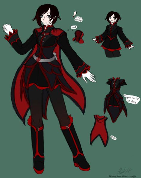 Rwby Ruby Rose Redesign, Summer Rose Rwby, Rwby Ruby Rose, Rose Fanart, Way Of The Dragon, Fnaf Sb, Rwby Fanart, Rwby Anime, Alt Outfits