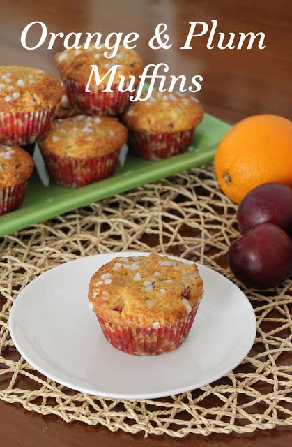 Muffin Monday, Plum Muffins, Muffin Ideas, Savory Muffins Recipes, Glory Muffins, Breakfast Juice, Plum Recipes, Morning Glory Muffins, Almond Smoothie