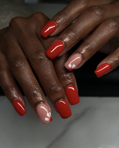 “Put on some red nail polish and live a little” 😍 #fyp #foryou #foryoupage #viral #nailsnailsnails #nailartist Red Nails With Design Ideas, Red Nails On Brown Skin, Nails On Brown Skin, 4c Natural, 4c Natural Hair, Red Nail Polish, Red Nail, Brown Skin, Nail Lacquer