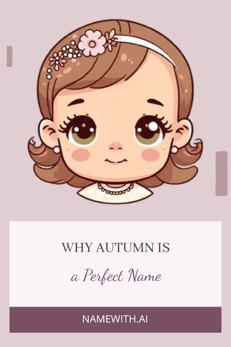 Looking for a unique name that embodies nature's beauty? Discover the meaning of Autumn, a beautiful 6-letter name meaning 'fall', deeply rooted in the Latin word 'autumnus'. Choosing a name for your child is a journey, and Autumn not only brings images of falling leaves, cozy sweaters, and cozy bonfire nights but also embodies tranquility and change. Celebrate the changing seasons and inspire a strong connection with nature. Choosing Autumn embraces natural beauty and peacefulness within your family. It's the perfect name to inspire your daughter’s unique individuality. Autumn Name, Nature Names For Boys, Nature Inspired Names, Nature Names, Embrace Natural Beauty, Biblical Names, Fall Images, Bonfire Night, Latin Words