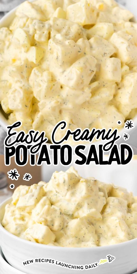 Salad In A Bowl, Amish Potato Salads, Homemade Macaroni Salad, Best Potato Salad Recipe, Potatoe Salad, Homemade Potato Salads, Potatoe Recipes, Potato Salad Dressing, Potato Salad Recipe Easy