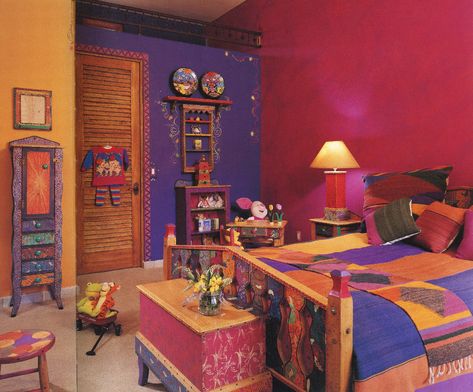 Folk Art Furniture, 90s Interior, Retro Interior Design, Mary Engelbreit, Retro Interior, Pretty Room, Dream Room Inspiration, Mackenzie Childs, House Room