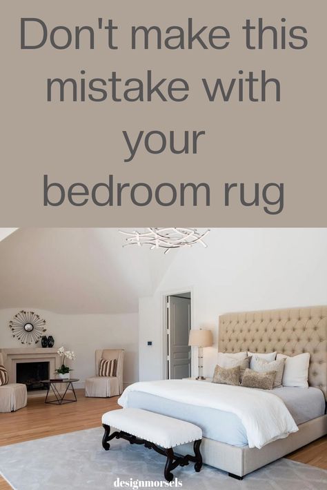 Rug Under Super King Size Bed, Rug Around Bed, Styling Rugs In Bedroom, Master Room Rug, Rug For Bedroom Size, Placement Of Area Rugs In Bedroom, Carpets Under Bed, What Size Rug Goes Under A King Bed, Rug To Bed Ratio