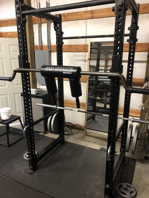 Gym Rack, Dream Home Gym, Home Gym Garage, Half Rack, Gym Room At Home, Rogue Fitness, Home Gym Design, Gym Ideas, Spiderman Pictures